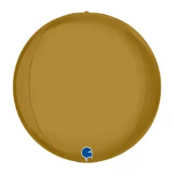 Globeballon Guld Satin, 38 cm