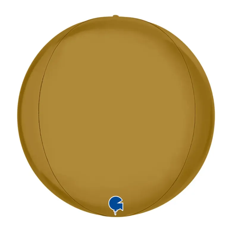 Globeballon Guld Satin, 38 cm