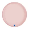 Globeballon Lyserød Satin, 38 cm