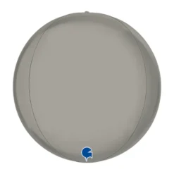 Globeballon Sølv Platinum, 38 cm