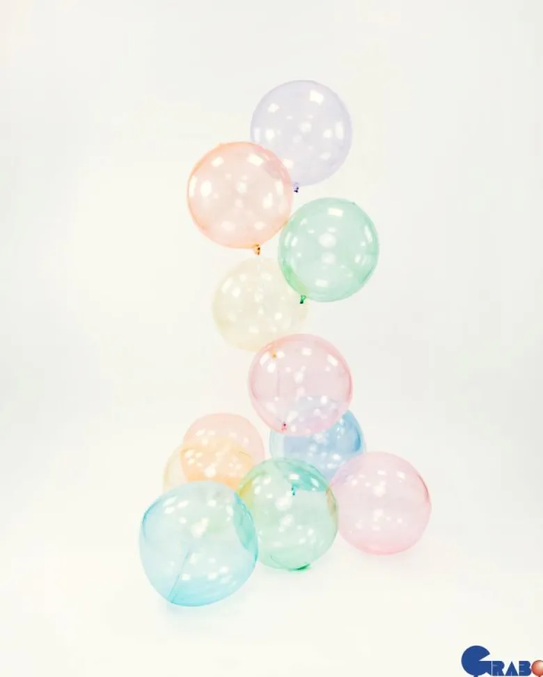 Globeballon Transparent Lavendel, 38 cm