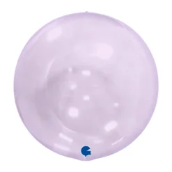 Globeballon Transparent Lavendel, 38 cm