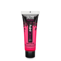 Glow in the Dark ansigts- og kropsmaling 12 ml - Pink