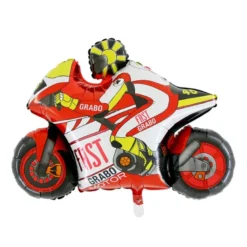 Grabo Grand Prix Motorcykel Folieballon, 74 x 53 cm
