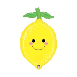 Grabo Gul Citron Folieballon, 39 x 67 cm