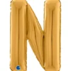 Grabo Guld Bogstav Ballon 66 cm, N