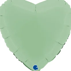 Grabo Hjerte Folieballon 45 cm, Matte Green