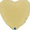 Grabo Hjerte Folieballon 45 cm, Matte Yellow