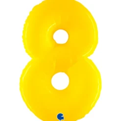 Grabo Jumbo Yellow Shine Tal Folieballon, 8