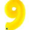 Grabo Jumbo Yellow Shine Tal Folieballon, 9