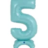 Grabo Lyseblåt "5" Standup Tal til Luft, 64 cm