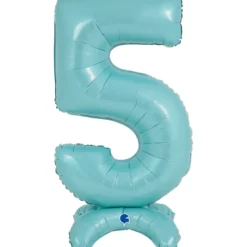 Grabo Lyseblåt "5" Standup Tal til Luft, 64 cm