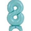 Grabo Lyseblåt "8" Standup Tal til Luft, 64 cm
