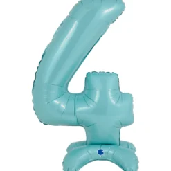 Grabo Lyseblåt "4" Standup Tal til Luft, 64 cm