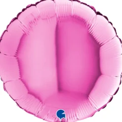 Grabo Metallisk Fuchsia Rund Folieballon 45 cm