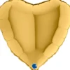 Grabo Metallisk Guld #5 Hjerte Folieballon 45 cm