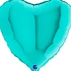 Grabo Metallisk Tiffany Hjerte Folieballon 45 cm