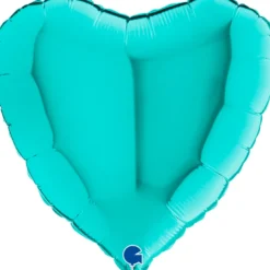 Grabo Metallisk Tiffany Hjerte Folieballon 45 cm