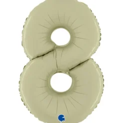 Grabo Mid-Size Satin Oliven Tal Folieballon, 8