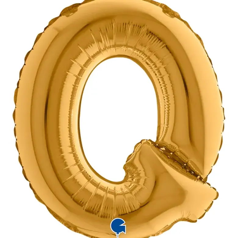 Grabo Mini Guld Bogstav Ballon 35 cm, Q