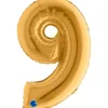 Grabo Mini Guld Tal Folieballon 35 cm, 9