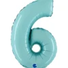 Grabo Mini Lyseblå Tal Folieballon 35 cm, 6