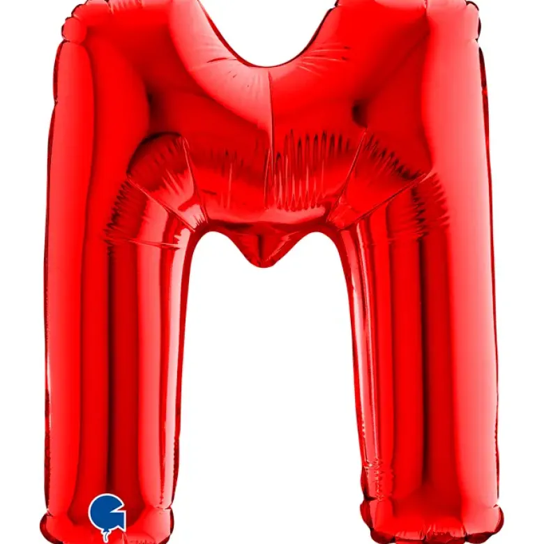 Grabo Mini Rød Bogstav Ballon 35 cm, M