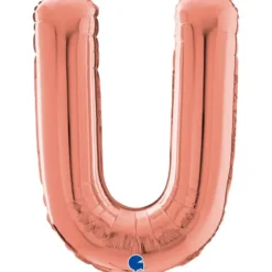 Grabo Rosegold Bogstav Ballon 66 cm, U