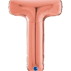 Grabo Rosegold Bogstav Ballon 66 cm, T