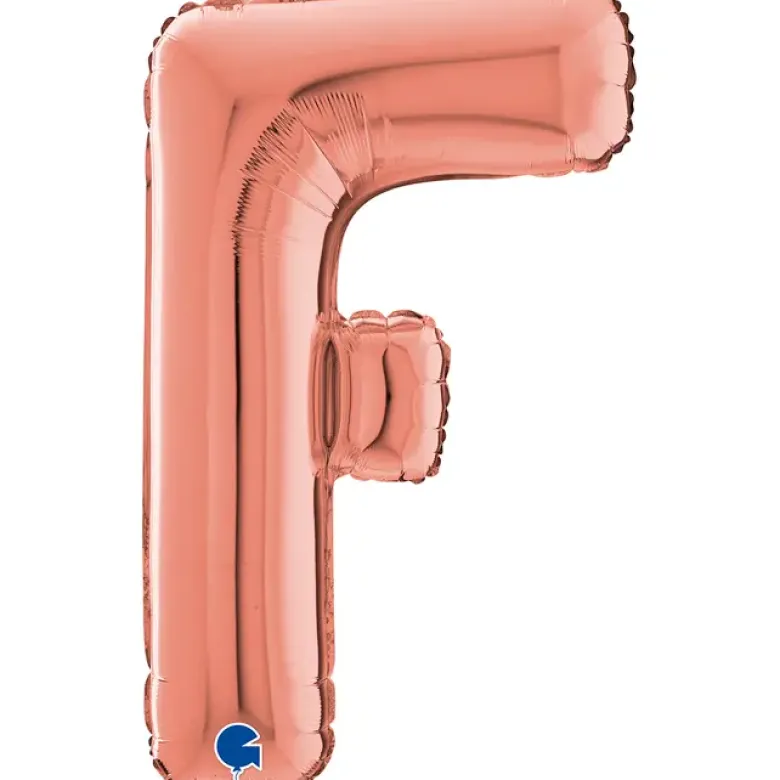 Grabo Rosegold Bogstav Ballon 66 cm, F