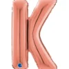 Grabo Rosegold Bogstav Ballon 66 cm, K