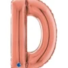 Grabo Rosegold Bogstav Ballon 66 cm, D