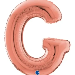 Grabo Rosegold Bogstav Ballon 66 cm, G