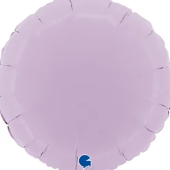 Grabo Rund Folieballon 45 cm, Matte Lilac