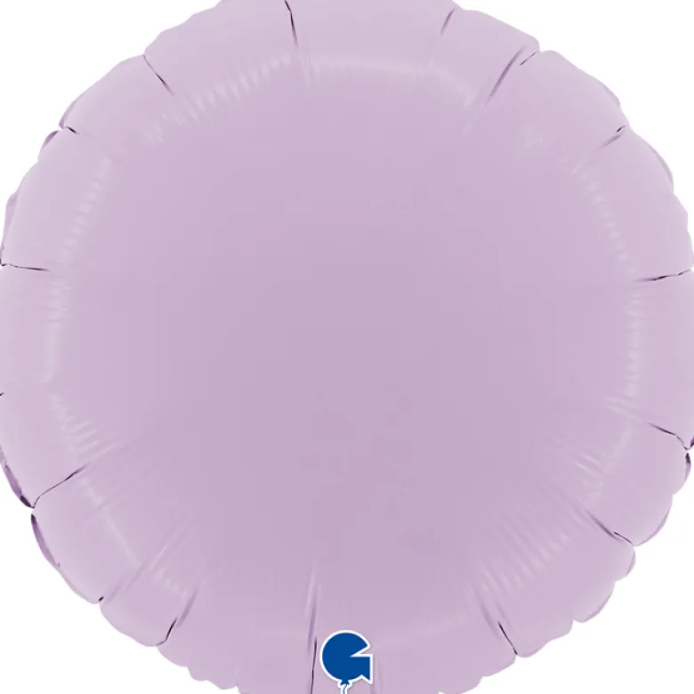 Grabo Rund Folieballon 45 cm, Matte Lilac