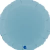 Grabo Rund Folieballon 45 cm, Matte Blue