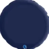 Grabo Rund Folieballon 45 cm, Satin Blue Navy