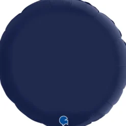Grabo Rund Folieballon 45 cm, Satin Blue Navy