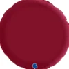 Grabo Rund Folieballon 45 cm, Satin Cherry