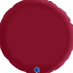 Grabo Rund Folieballon 45 cm, Satin Cherry