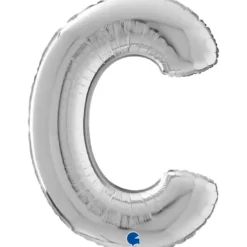 Grabo Sølv Bogstav Ballon 66 cm, C