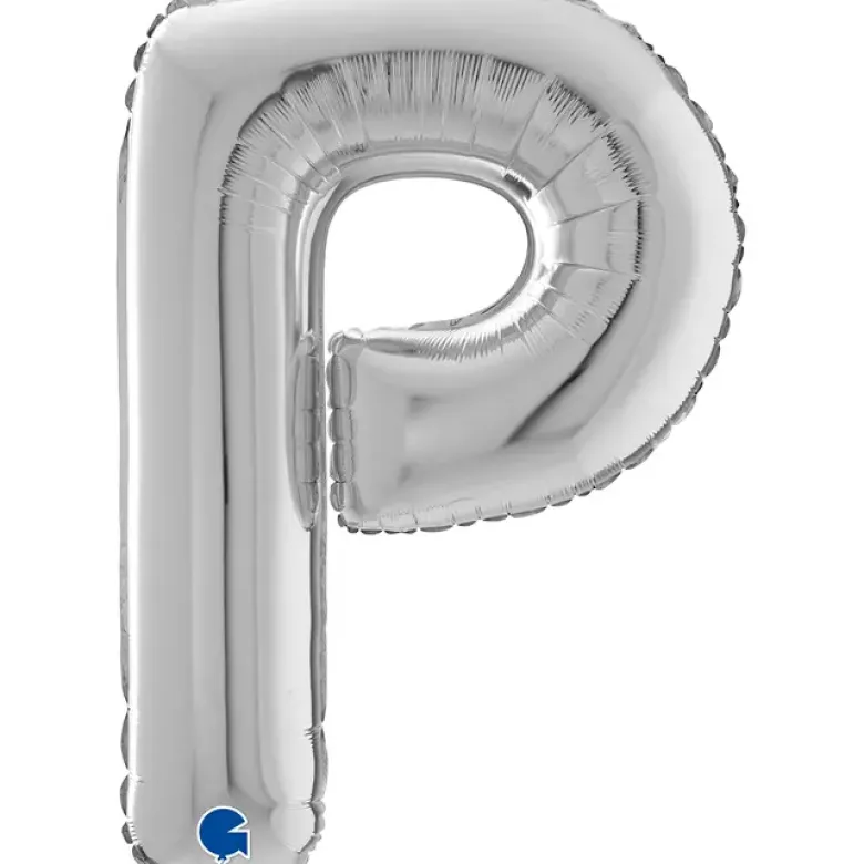 Grabo Sølv Bogstav Ballon 66 cm, P