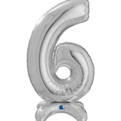 Grabo Sølv "6" Standup Tal til Luft, 64 cm
