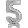 Grabo Sølv "5" Standup Tal til Luft, 64 cm