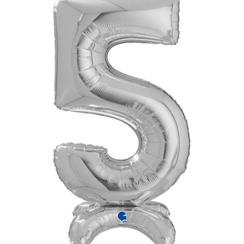 Grabo Sølv "5" Standup Tal til Luft, 64 cm