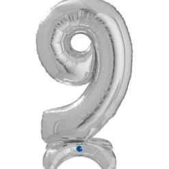 Grabo Sølv "9" Standup Tal til Luft, 64 cm