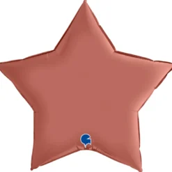 Grabo Stjerne Folieballon 46 cm, Satin Rosegold