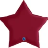 Grabo Stjerne Folieballon 46 cm, Satin Cherry