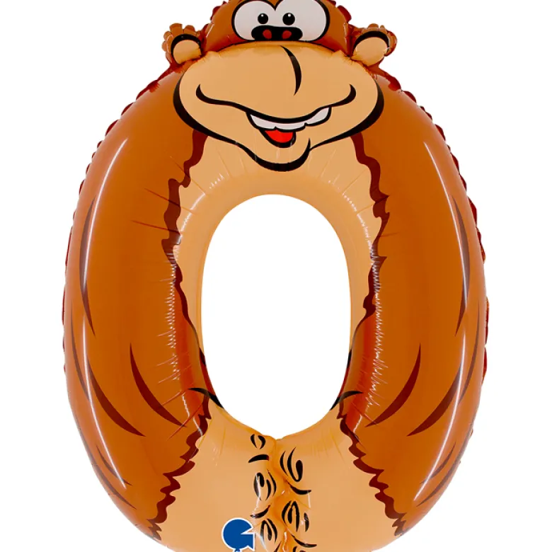 Grabo Stor Animaloons Tal Folieballon, Gorilla #0