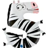 Grabo Stor Animaloons Tal Folieballon, Zebra #5